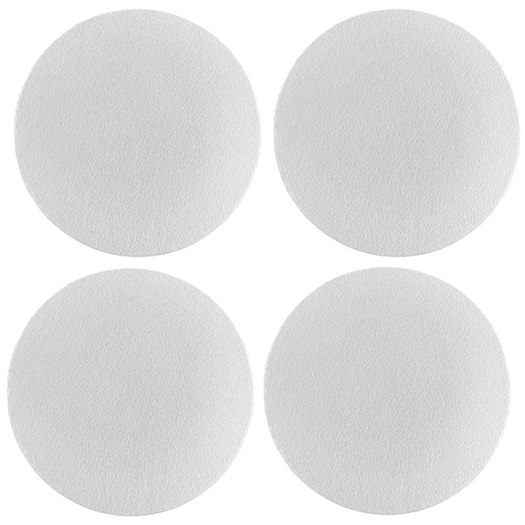 4pcs PU Leather Car Coaster Car Decorative Water Absorption Cup Sink