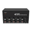 1 In 4 Out 3.5mm + RL Audio Distributor Stereo Audio Splitter For PC Laptop DVD, EU Plug, AUX -104