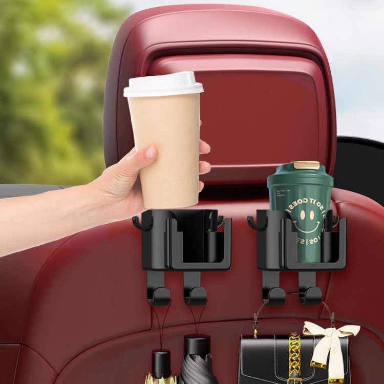 2pcs Car Multifunctional Cup Holder Vehicle Backseat Hook