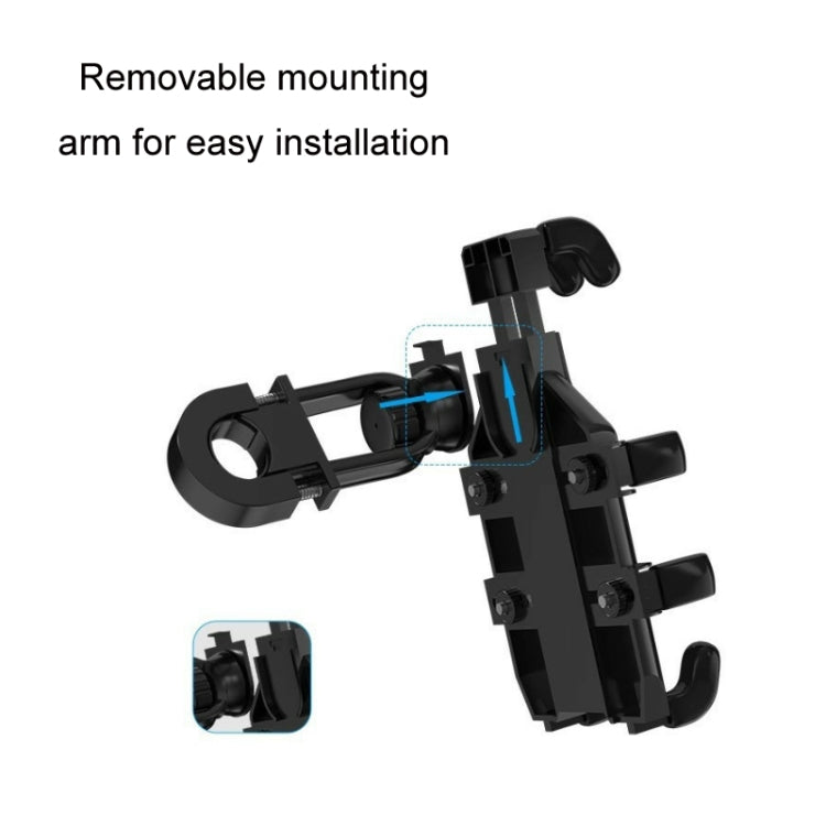 JNHW Motorcycle Bicycle Eight Claw Mobile Phone Navigation Shockproof Bracket, For Handlebar, For Rearview Mirror