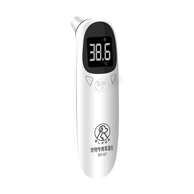 ELOFS EF-07 Pet Dog Cat Ear Digital Thermometer Accurate Infrared Measuring Animal Thermometer(White)