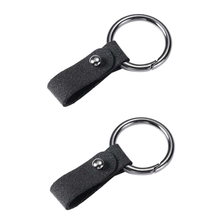 2pcs Simple Universal Car Keychain Metal Spring Ring DIY Pendant