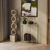 2 Layers Acrylic Semi-Oval Wall Side Table For Living Room Bedroom Bedside, YX139