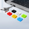 Computer USB 2.0/3.0 Sealing Lock Removable Dust Plug, Black 2 Plug+1 Key, White 2 Plug+1 Key, Red 2 Plug+1 Key, Yellow 2 Plug+1 Key, Blue 2 Plug+1 Key, Green 2 Plug+1 Key, Gray 2 Plug+1 Key, Dark Green 2 Plug+1 Key, Dark Blue 2 Plug+1 Key