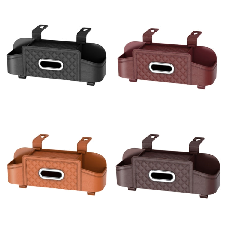 Multifunctional Car Seat Back Tissue Storage Box Hanging Bag