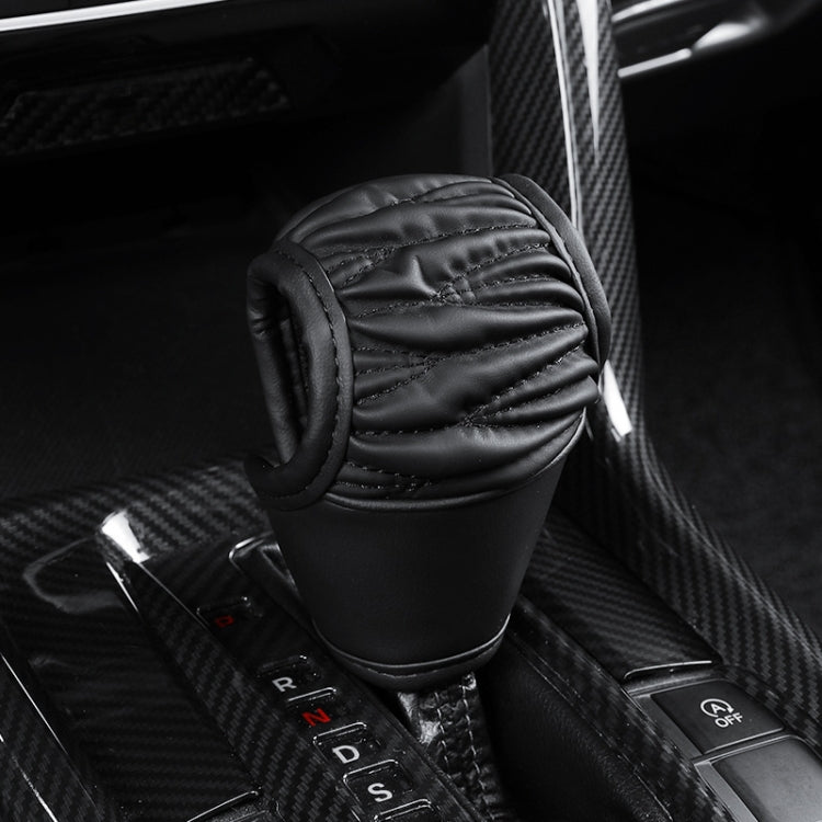 Car Universal Leather Gear Sleeve Breathable Gearshift Cover