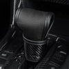 Car Automatic Universal Perforated Breathable Cowhide Side Opening Shift Cover, A-Black, A-Wine Red, A-Brown, B-Black, B-Wine Red, B-Brown