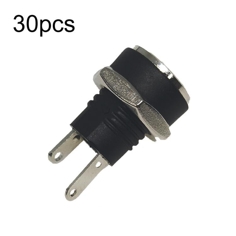 30pcs Electronic Equipment DC Female Power Socket With Nut