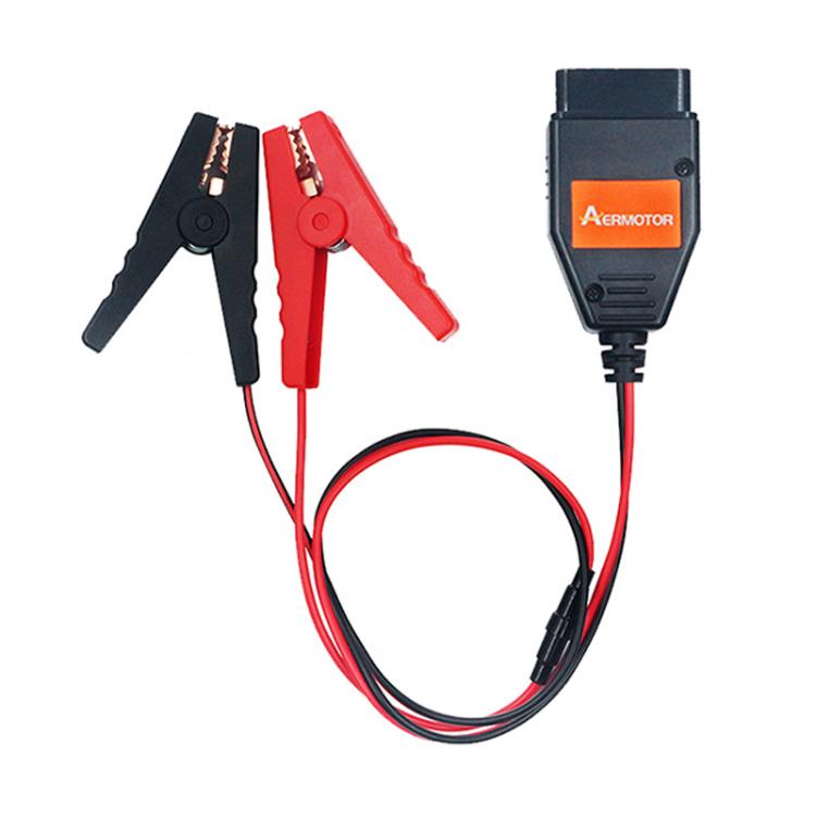 AERMOTOR Car ECU OBD2 Connector Battery Charging Clip Emergency Power