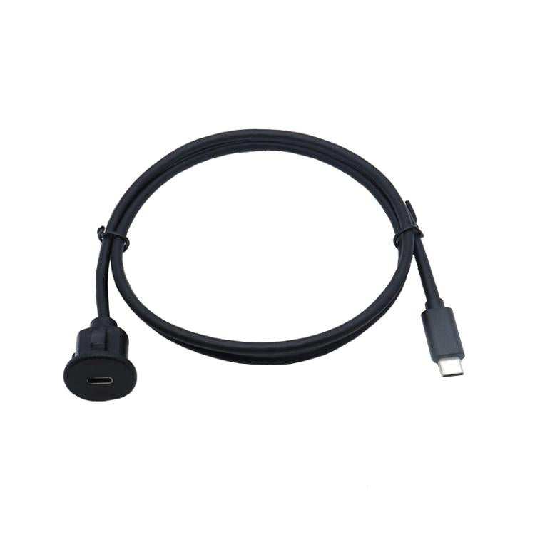 Type-C 3.0 Compatible 2.0 USB C Car Waterproof Cable Panel Data