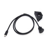 Type-C 3.0 Compatible 2.0 USB C Car Waterproof Cable Panel Data Extension Cord, 1m