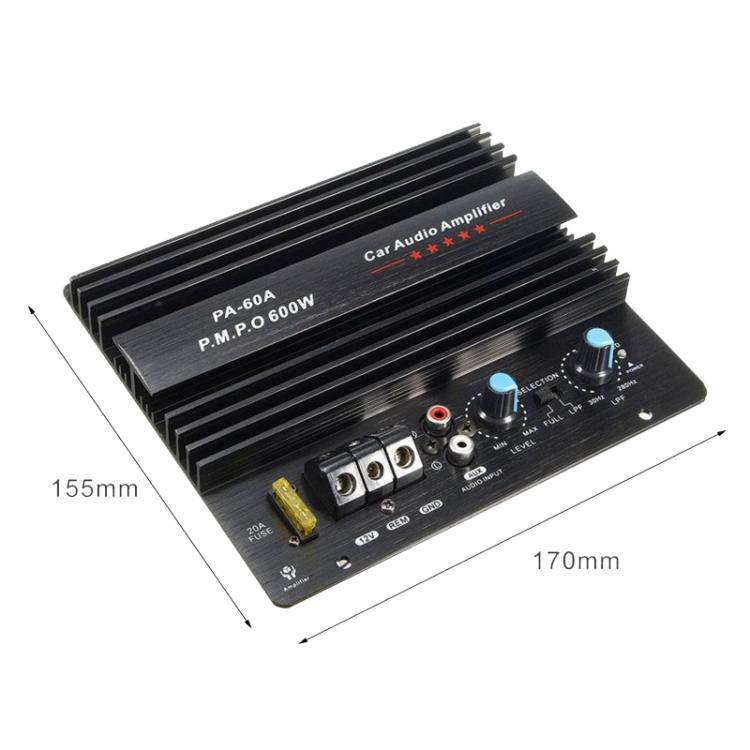PA-60A 12V 600W Car Amplifier Board High Power Audio Subwoofer Module, PA-60A