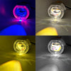 2.5 inch Motorcycle Electric Bike Car Universal Built-in LED Headlight Spot Lens Far and Near Spotlight, White Aperture+Red Devil Eye, Blue Aperture+Red Devil Eye, White Aperture+Blue Devil Eye, Red Aperture+Blue Devil Eye