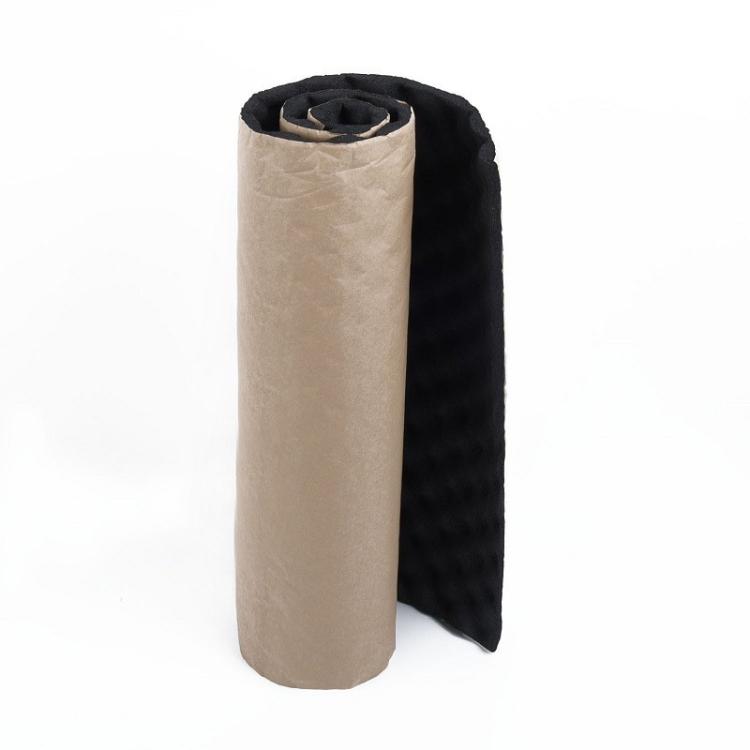 Car Rubber Plastic Self-adhesive Wave Crest Shockproof Sound-absorbing Cotton, 50x50x2cm, 100x50x2cm, 200x50x2cm