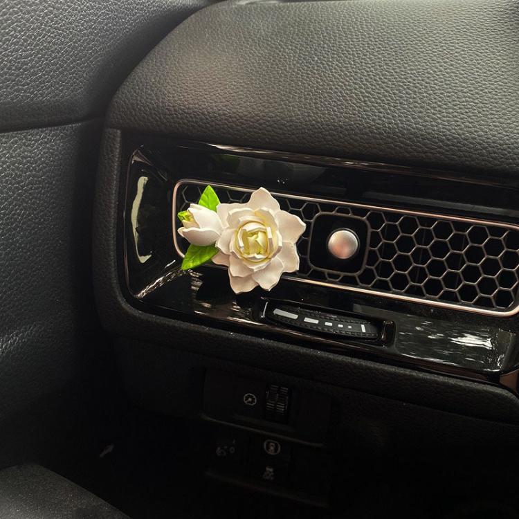 Car Aromatherapy Diffuser Stone Auto Air Vent Gardenia Decorative