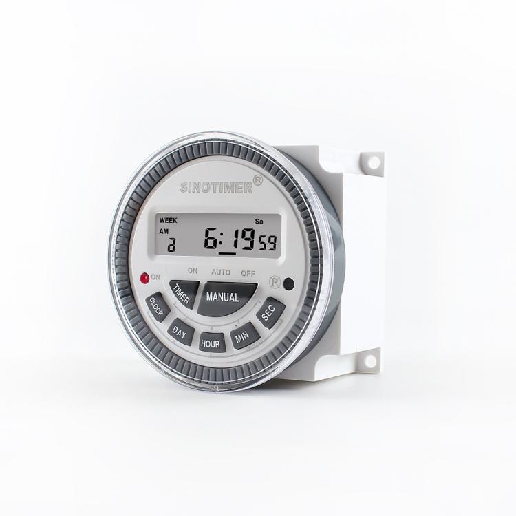 10A Digital 7-Day Timer Switch Second Control Timer, SINOTIMER TM-619sH-2 220VAC, SINOTIMER TM-619sH-4 12VDC