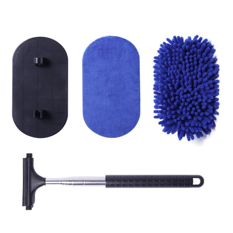 Retractable Windshield Cleaning Brush Scrubbing And Defogging 3 In 1