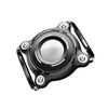 For AirTag Tracker Waterproof Protective Case Puppy Kitten Collar Metal Buckle Model Protective Cover(Black+White PC)