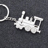 Locomotive Metal Keychain Pendant