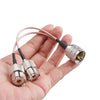 UHF Male To 2 Female 1 In 2 Adapter Cable Y Type PL-259 To SO239 RG316 Coaxial Cable, 15cm, 20cm, 30cm