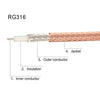 UHF Female To 2 Female 1 In 2 Adapter Y Type PL-259 To SO239 RG316 Coaxial Feedthroughs, 15cm, 20cm, 30cm
