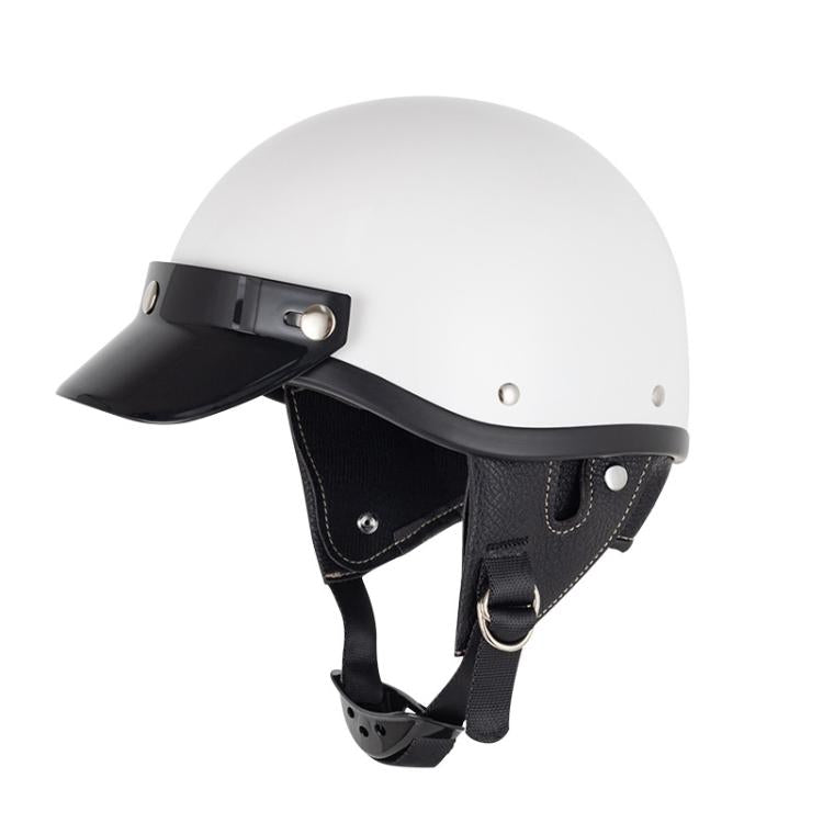 Motorcycle Helmet Brim Retro 3-Button Helmet Visor Sunshade Protection Half Helmet Hat Brim