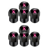 2 Sets Car Modification Aluminum Tire Valve Caps