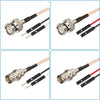 RG316 RF Test Extension Adapter Cable, BNC Male To Dual DuPont Male, BNC Male To Dual DuPont Female, BNC Female To Dual DuPont Male, BNC Female To Dual DuPont Female