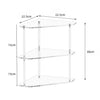 Three-Layer Acrylic Corner Storage Table For Living Room And Study