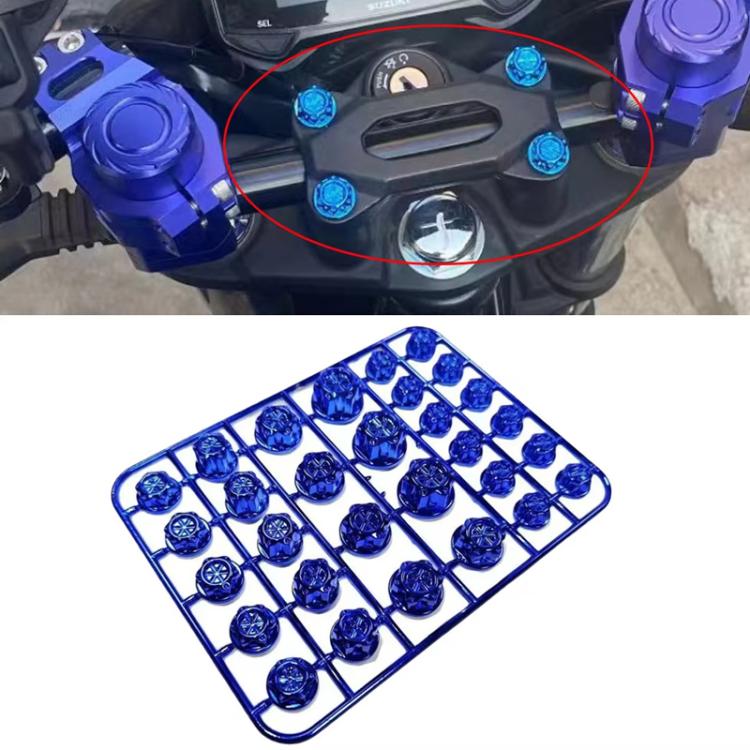 E-Bike Motorcycle Hexagonal Screw Cap Modification Accessories Electroplated Burned Titanium Screw Decoration