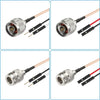 RG316 RF Test Extension Adapter Cable, N Male To Dual DuPont Male, N Male To Dual DuPont Female, N Female To Dual DuPont Male, N Female To Dual DuPont Female