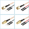 RG316 RF Test Extension Adapter Cable, SMA Male To Dual DuPont Male, SMA Male To Dual DuPont Female, SMA Female To Dual DuPont Male, SMA Female To Dual DuPont Female