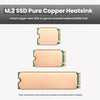 Pure Copper SSD Heat Sink for Game Consoles / Laptops / Mini Hosts, FinalCool M.2 2242, FinalCool M.2 2280