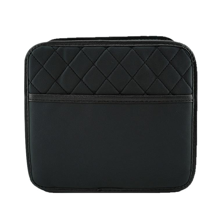 Multifunctional Car Seat Back Storage Bag Car Leather Trash Can