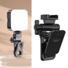 LED Selfie Fill Light Clamp Cell Phone Pocket Fill Light Cold Boot Clip Laptop Tablet External Fixed Holder