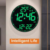 Wifi App Control LED Digital Wall Clock With RGB Light Multi-Functional Alarm Clock