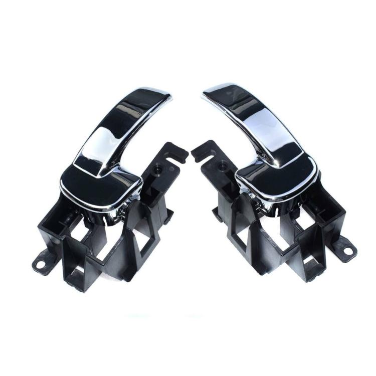 For Nissan Pathfinder Car Left and Right Chrome Interior Door Handles, Left 80671-4X02B, Right 80670-4X02B
