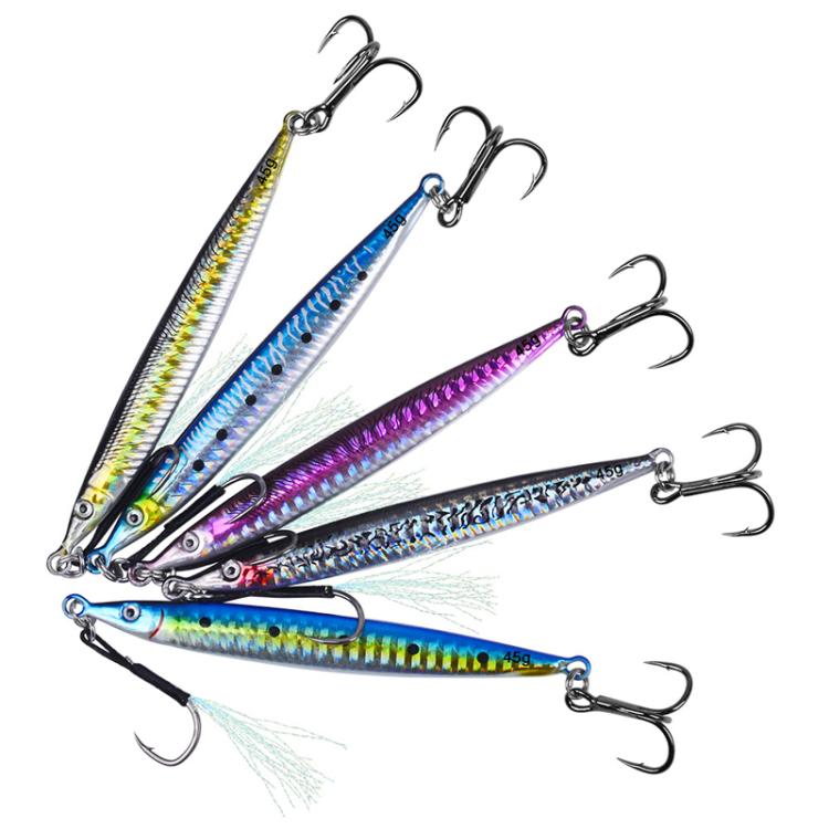 PROBEROS LF151 Long-Distance Casting Sinking Lure 3D Fast-Draw Sea Fishing Mackerel Hook, 35G, 45G