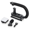 U-Shaped Handle Stand with Pocket Fill Light & Noise-Canceling Mic All-in-One Live Streaming Kit, AY-49U