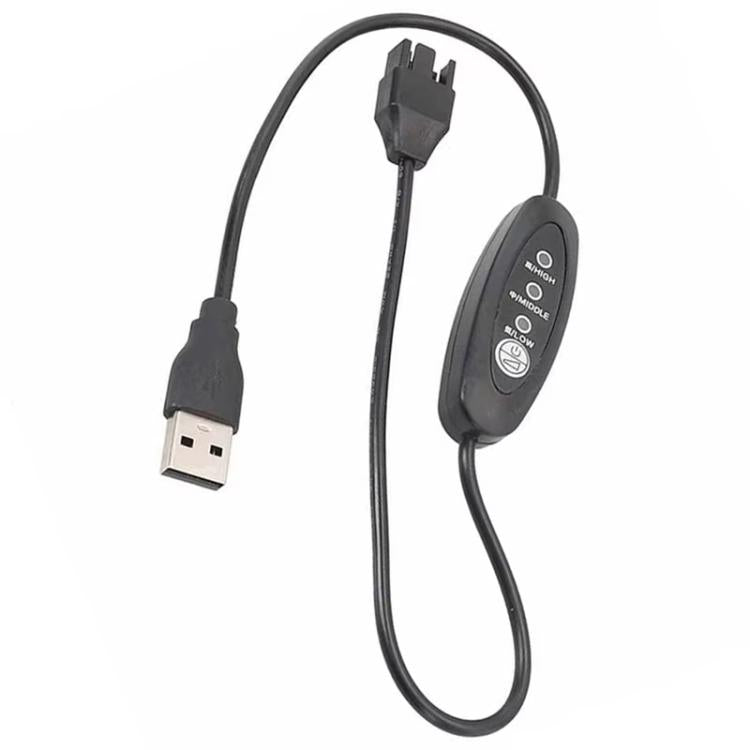 USB To Small 4 Pin Booster Cable Adjustable Speed USB To 12V Case Fan Cable, 50cm, 98cm