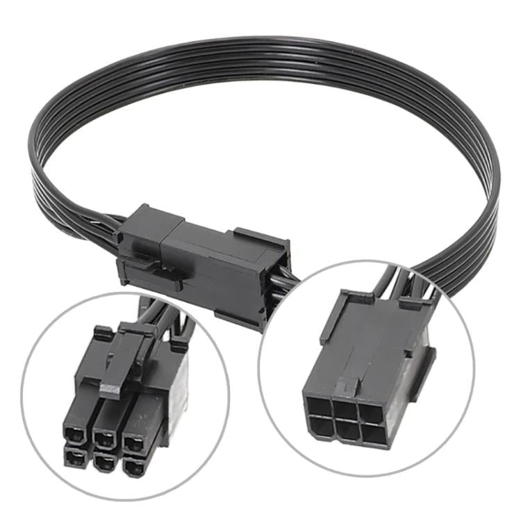 Computer Connection Cable 6 Pin Graphics Card Power Cable, 30cm, 50cm