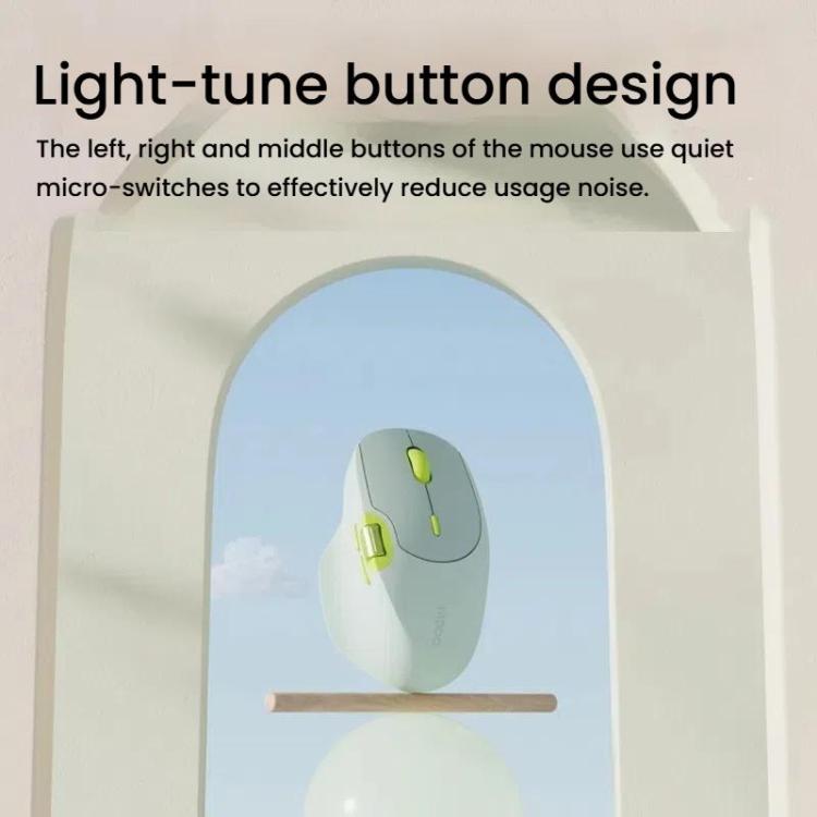Rapoo MT560 3-Mode Wireless Bluetooth Mouse Ergonomic Desktop Laptop Mouse