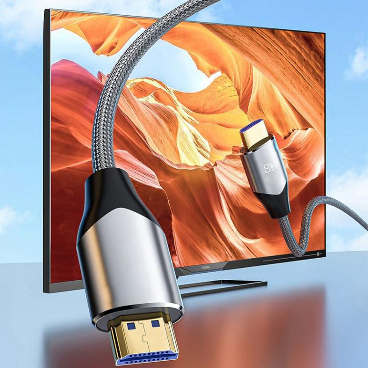 VegGieg W-H4 8K HDMI 2.1 Cable TV Set-Top Box Computer Connection Monitor Projector Video HD Cable, 1m, 1.5m, 2m, 3m, 5m