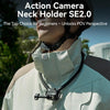 TELESIN Action Camera Neck Holder SE2.0 POV Perspective Bracket With Adjustable Chest Strap, SE2.0 Black, SE2.0 Gray