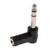 6.35mm To 3.5mm Plug 90 Degree Headphone Microphone Audio Adapter, 6.35mm To 3.5mm