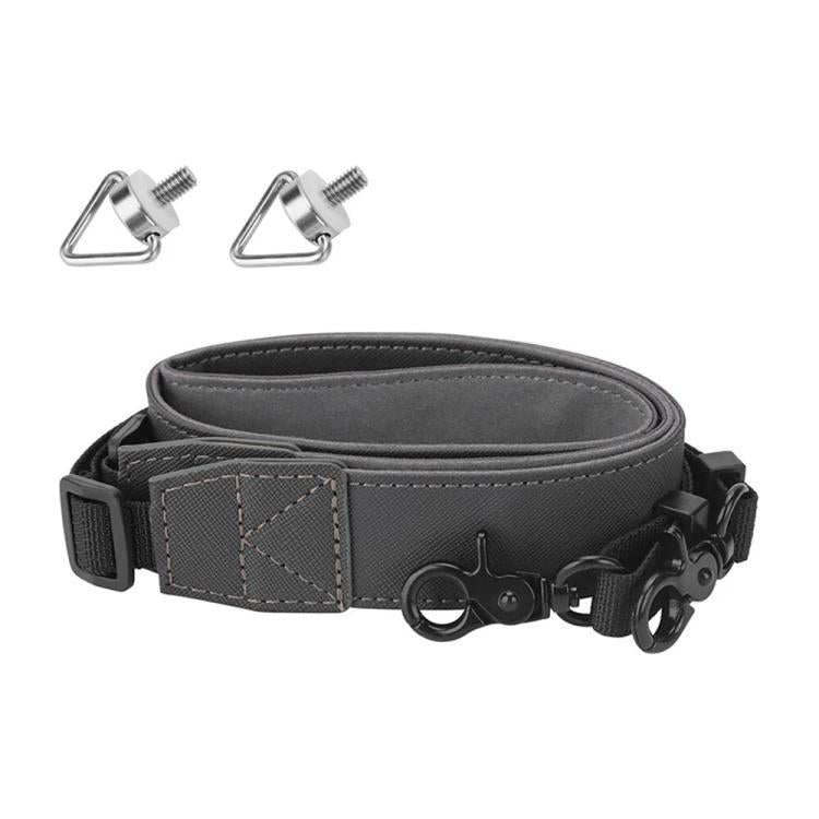 For DJI RC/RC 2/RC Pro/RC Plus Adjustable Soft Leather Neck Strap Dual-Hook Hands-Free Shoulder Belt, For DJI RC/RC 2/RC Pro/RC Plus