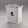 Kitchen Square Sorted Wall+mounted Hanging Plastic Sanitary Trash Can, No Cover Pressure Ring, Push Type Cover