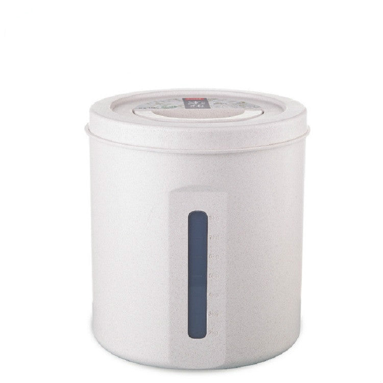 Household Rice Barrel Grain Fiber Moisture-proof Sealed Grain Multi-grain Storage Tank Tlour Box, 10kg