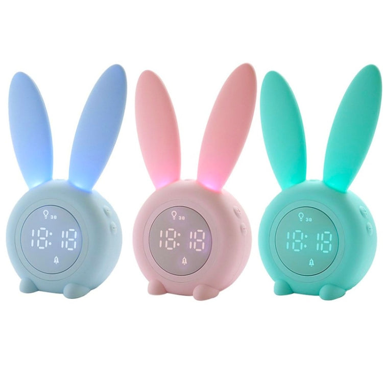 Cute Rabbit Silicone Induction Small Alarm Clock