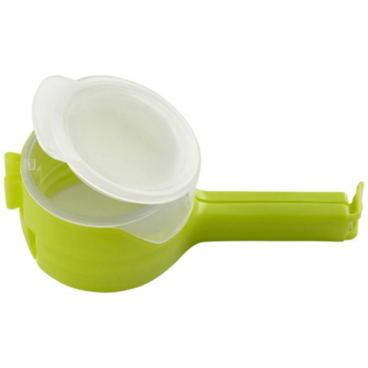 2 PCS Food Snack Storage Seal Sealing Pour Bag Clips Sealer, Green, White